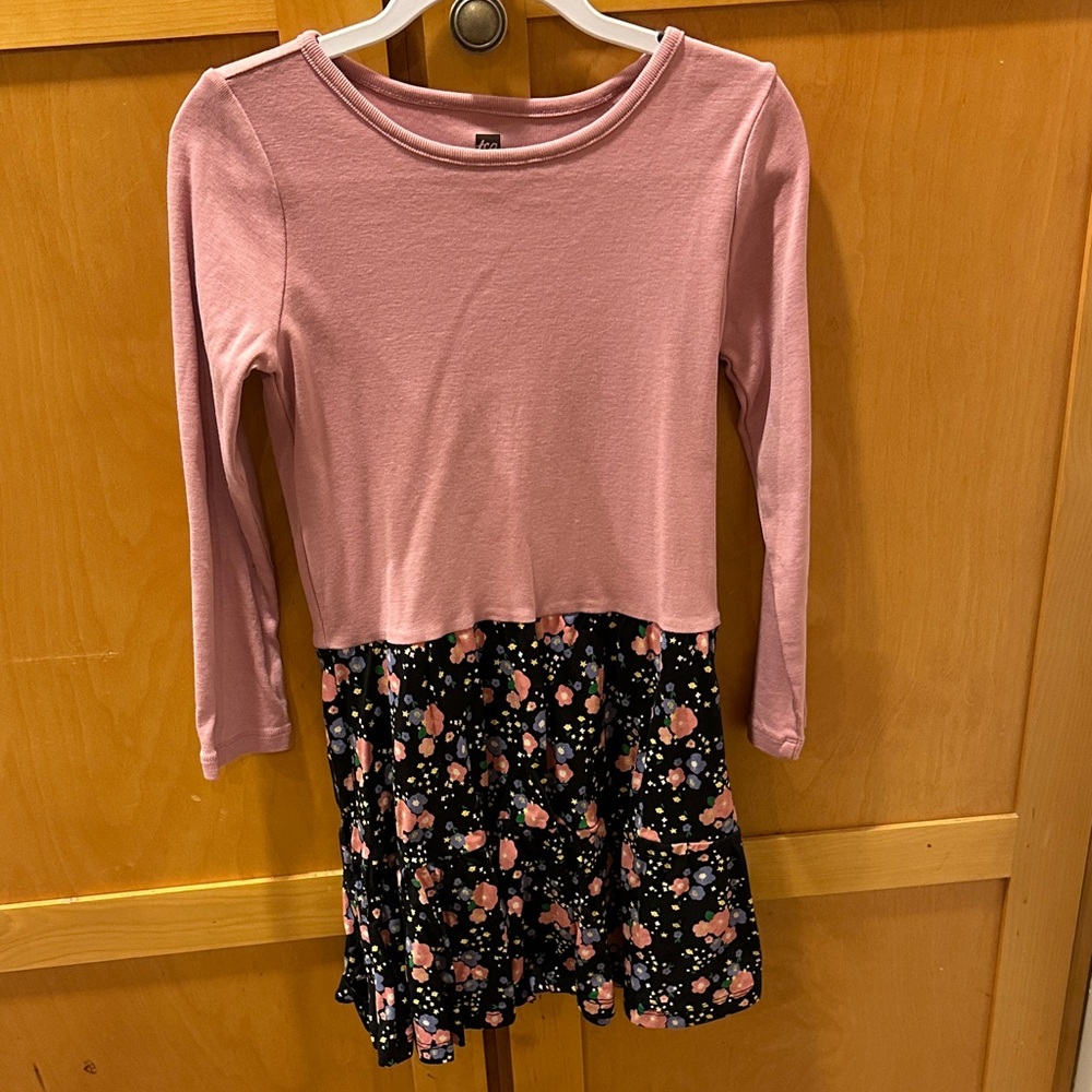 Tea Collection Pink and Black Drews - sz 7- wore once
